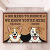 Custom Home Decor Decorative Mat - Personalized Birthday Gifts For Dog Lovers, Dog Dad And Mom - Paws On Alert