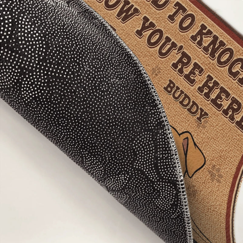 Custom Home Decor Decorative Mat - Personalized Birthday Gifts For Dog Lovers, Dog Dad And Mom - Paws On Alert