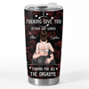 Custom Tumbler - Personalized Anniversary Wedding Gifts For Husband And Wife, Him And Her - Love That Feels Like Home