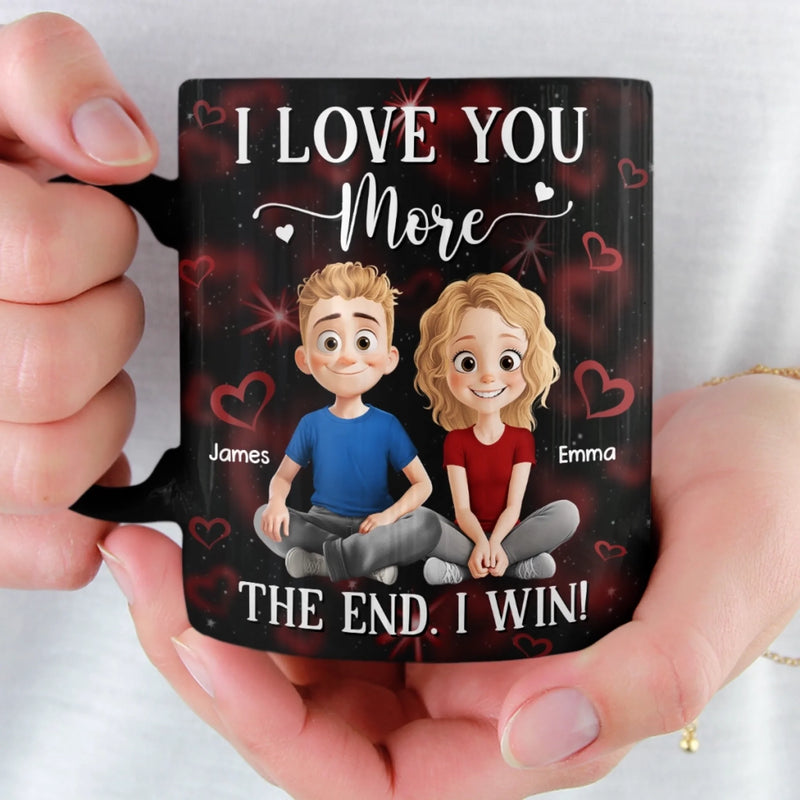 Custom Black Mug - Personalized Anniversary Wedding Gifts For Husband And Wife, Him And Her - We Keep Finding Each Other