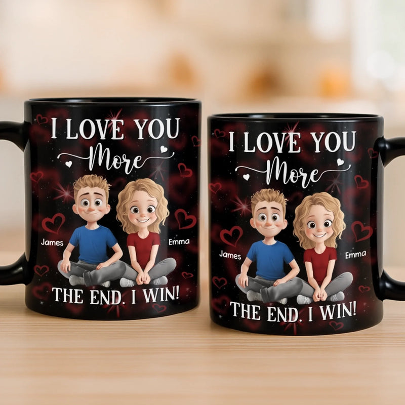 Custom Black Mug - Personalized Anniversary Wedding Gifts For Husband And Wife, Him And Her - We Keep Finding Each Other