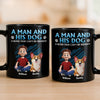 Custom Black Mug - Personalized Birthday Gifts For Dog Lovers, Dog Dad And Mom - Life With Fur Kids