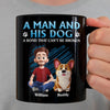 Custom Black Mug - Personalized Birthday Gifts For Dog Lovers, Dog Dad And Mom - Life With Fur Kids