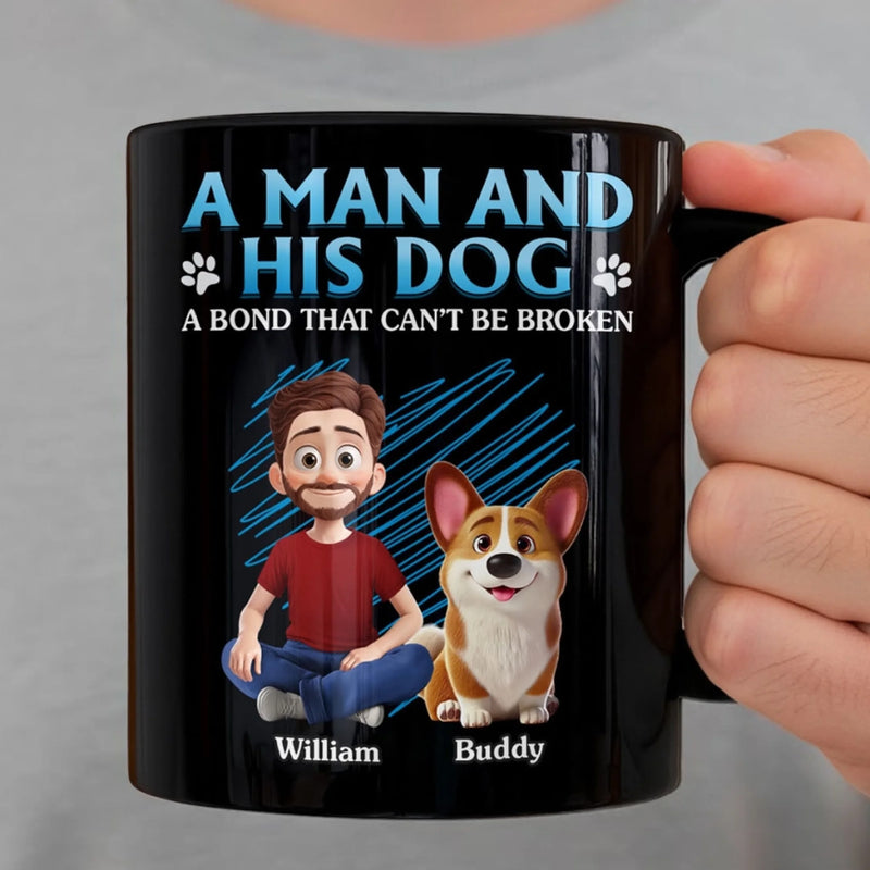 Custom Black Mug - Personalized Birthday Gifts For Dog Lovers, Dog Dad And Mom - Life With Fur Kids