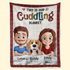 Custom Blanket - Personalized Birthday Gifts For Husband And Wife, Dog Cat Lovers - Home Is Love And Fur