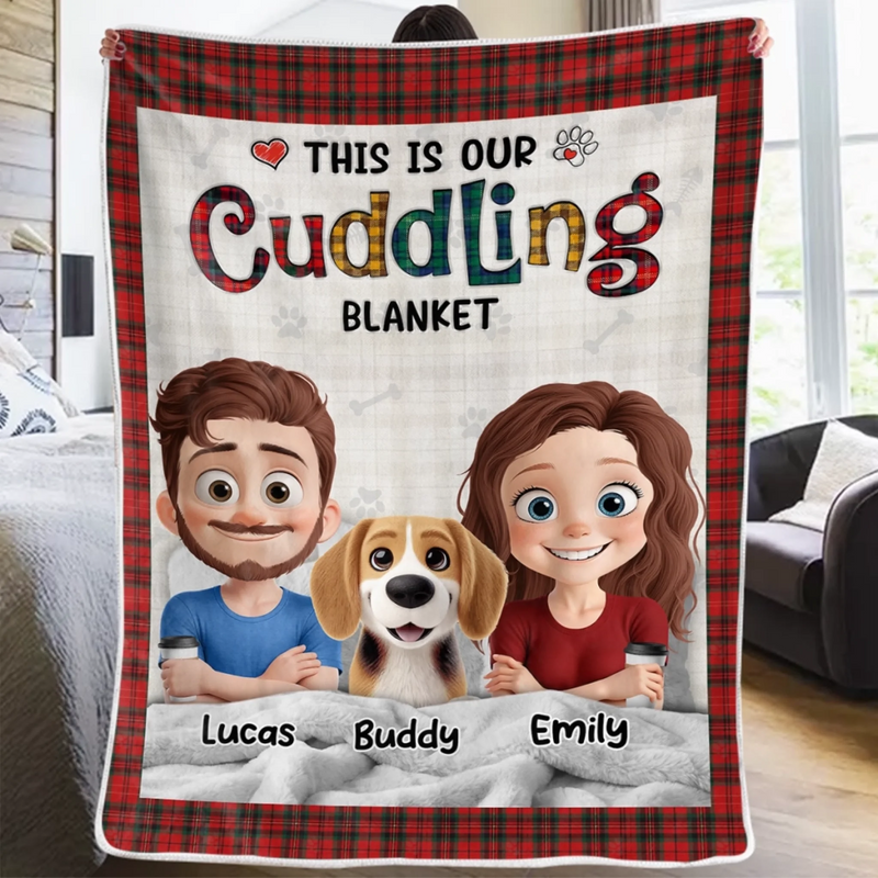 Custom Blanket - Personalized Birthday Gifts For Husband And Wife, Dog Cat Lovers - Home Is Love And Fur