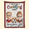 Custom Blanket - Personalized Birthday Gifts For Husband And Wife, Dog Cat Lovers - Home Is Love And Fur