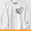 Custom Unisex Sweatshirt, Hoodie With Design On Sleeve - Personalized Birthday Gifts For Mom, Grandma - Loved Beyond Limits