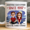 Custom Mug - Personalized Anniversary Wedding Gifts For Husband And Wife, Him And Her - Side By Side Feels Right