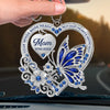 Custom Acrylic Car Ornament - Personalized Memorial Sympathy Gifts For Loss Of Mom, Dad - Loved More Than Words