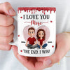Custom 3D Inflated Effect Printed Mug - Personalized Anniversary Wedding Gifts For Husband And Wife, Him And Her - Together Is Where Peace Lives