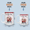 Custom 3D Inflated Effect Printed Mug - Personalized Anniversary Wedding Gifts For Husband And Wife, Him And Her - Together Is Where Peace Lives