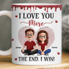 Custom 3D Inflated Effect Printed Mug - Personalized Anniversary Wedding Gifts For Husband And Wife, Him And Her - Together Is Where Peace Lives