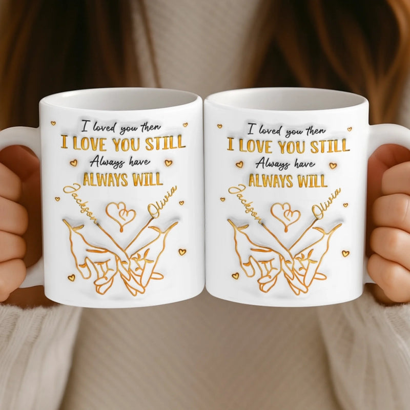 Custom 3D Inflated Effect Printed Mug - Personalized Anniversary Wedding Gifts For Husband And Wife, Him And Her - Together Feels Like Home