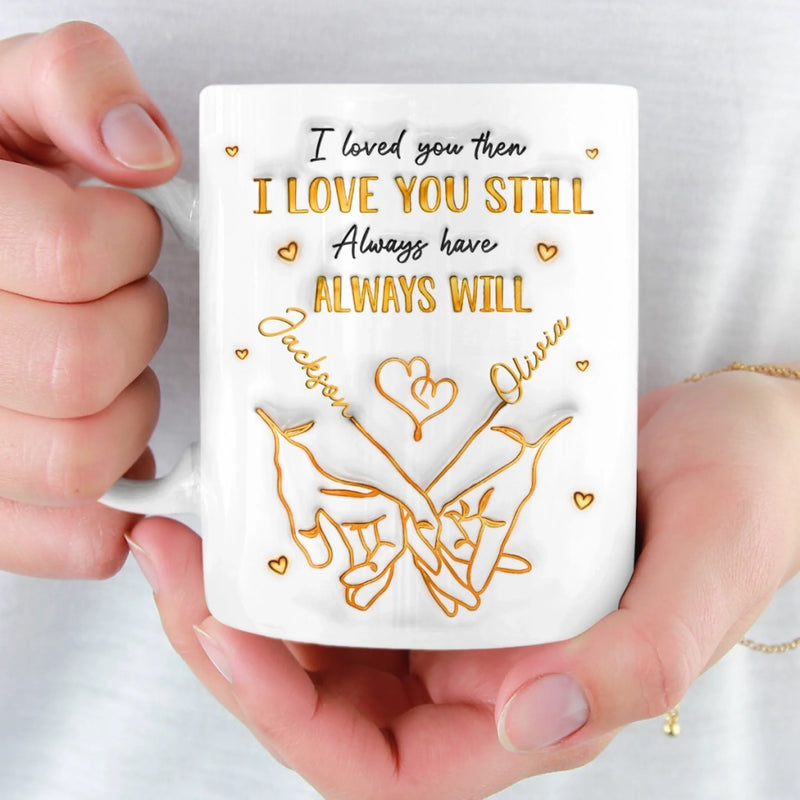 Custom 3D Inflated Effect Printed Mug - Personalized Anniversary Wedding Gifts For Husband And Wife, Him And Her - Together Feels Like Home