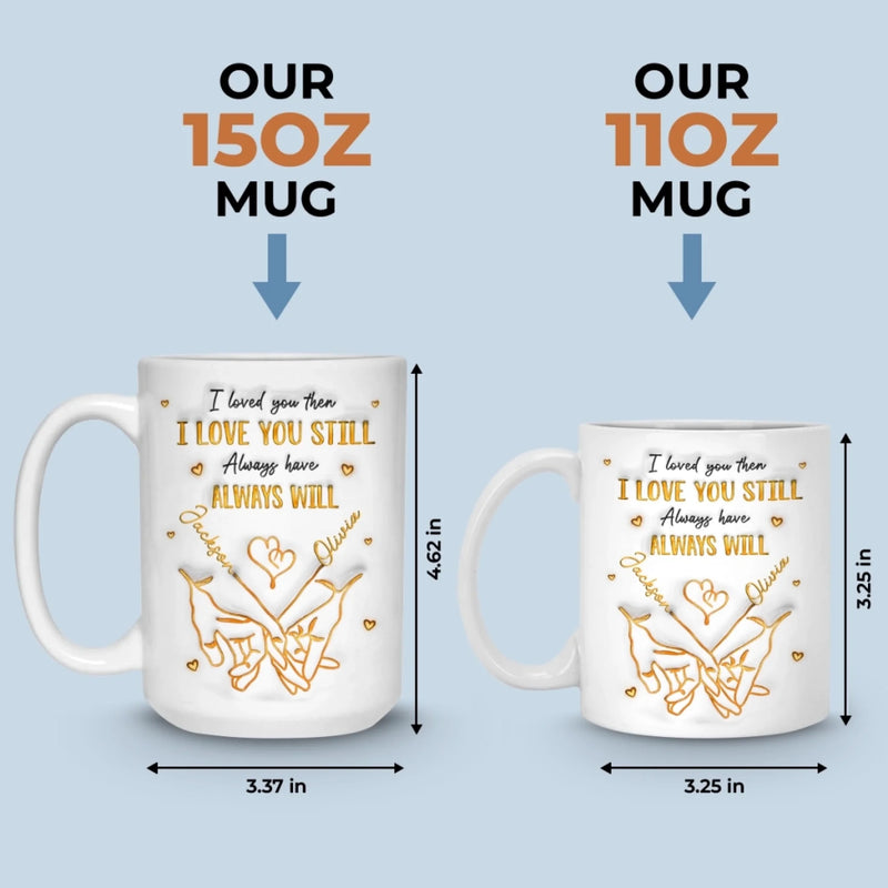 Custom 3D Inflated Effect Printed Mug - Personalized Anniversary Wedding Gifts For Husband And Wife, Him And Her - Together Feels Like Home