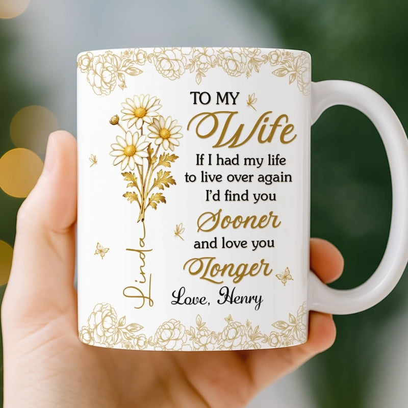 Custom Mug - Personalized Anniversary Wedding Gifts For Husband And Wife, Him And Her - You Make Life Softer
