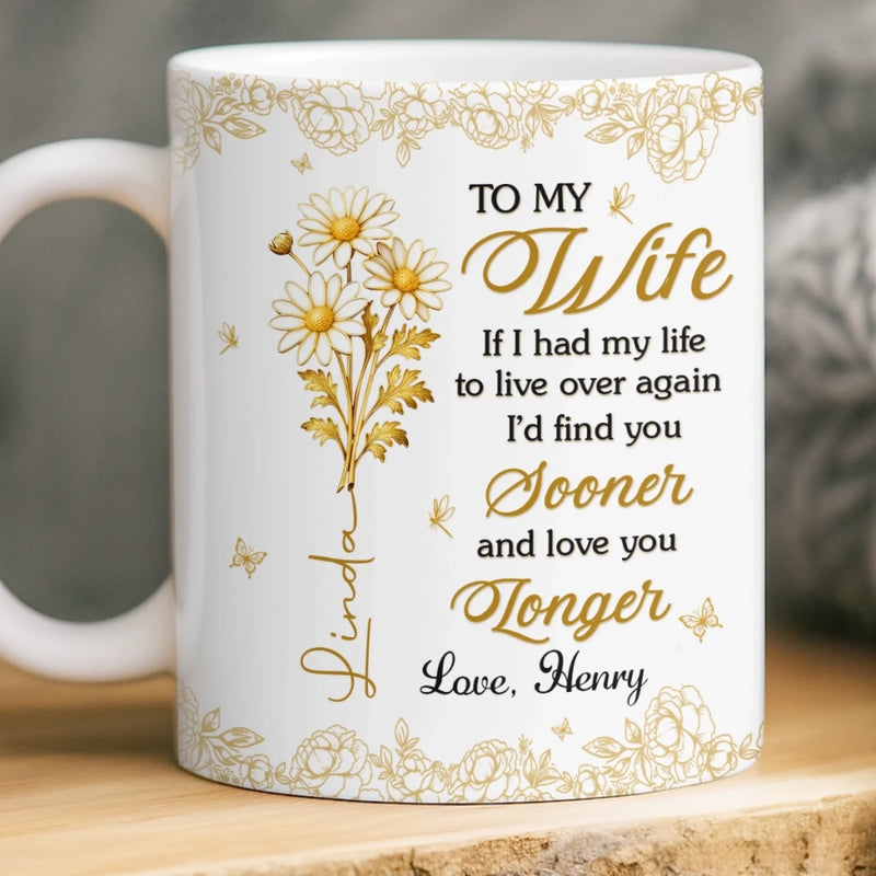 Custom Mug - Personalized Anniversary Wedding Gifts For Husband And Wife, Him And Her - You Make Life Softer