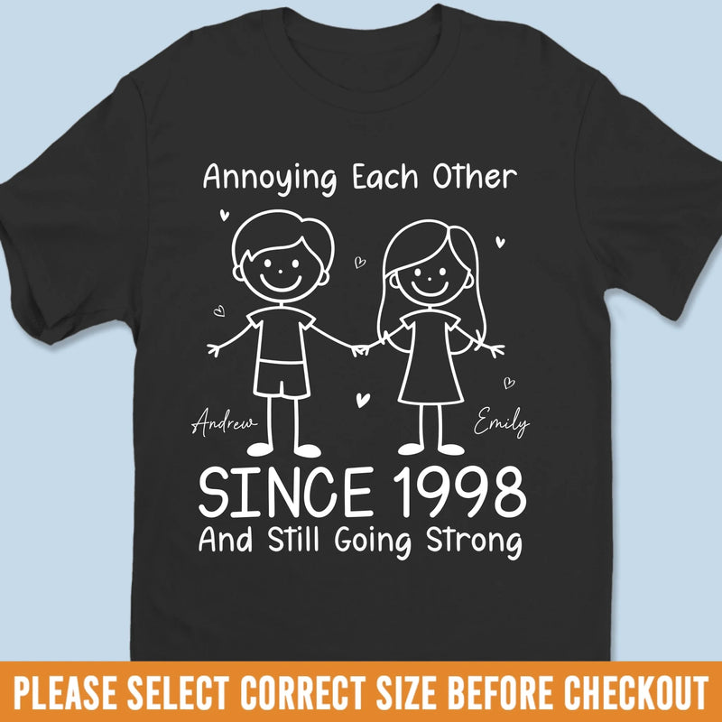 Custom Unisex T-shirt, Premium T-shirt, Hoodie - Personalized Anniversary Wedding Gifts For Husband And Wife, Him And Her - Our Hearts Stay Aligned