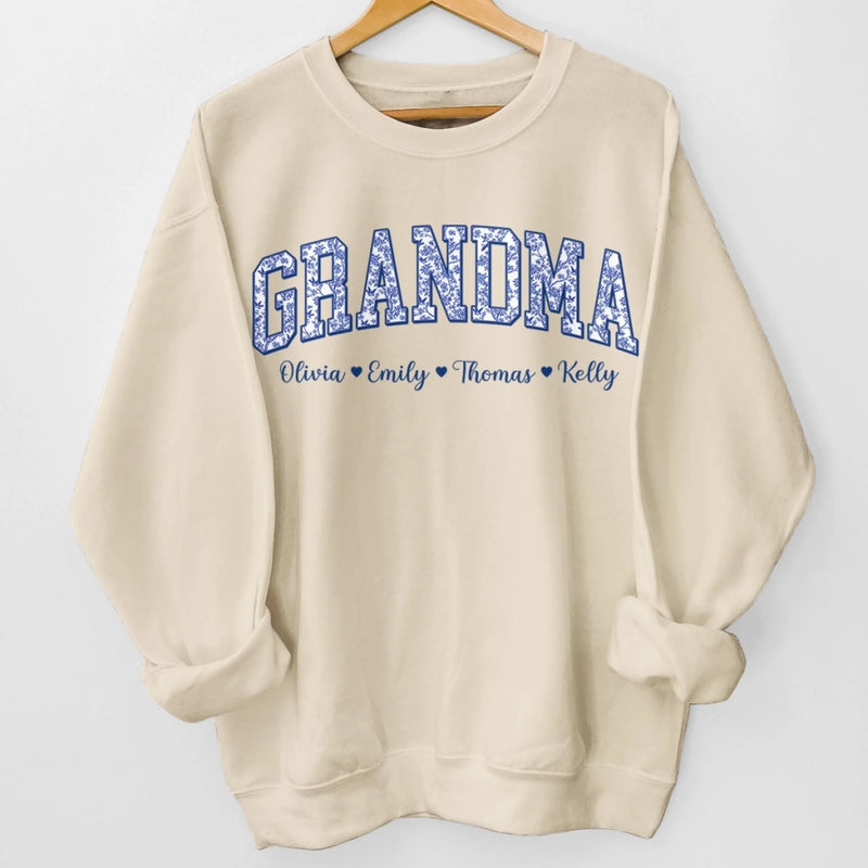 Custom Unisex Sweatshirt, Hoodie With Design On Sleeve - Personalized Birthday Gifts For Mom, Grandma - Rooted In Love