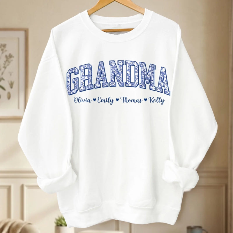 Custom Unisex Sweatshirt, Hoodie With Design On Sleeve - Personalized Birthday Gifts For Mom, Grandma - Rooted In Love