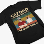 Custom Name Cat Dad Gifts for Cat Lovers - Personalized Apparel