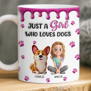 Custom 3D Inflated Effect Printed Mug - Personalized Birthday Gifts For Dog Cat Lovers, Dog Dad And Mom, Cat Owners - A Soft Spot For Wagging Tails