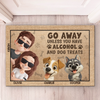 Custom Home Decor Decorative Mat - Personalized Birthday Gifts For Dog Lovers, Dog Dad And Mom - Life Is Better With Dogs