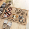 Custom Home Decor Decorative Mat - Personalized Birthday Gifts For Dog Lovers, Dog Dad And Mom - Life Is Better With Dogs