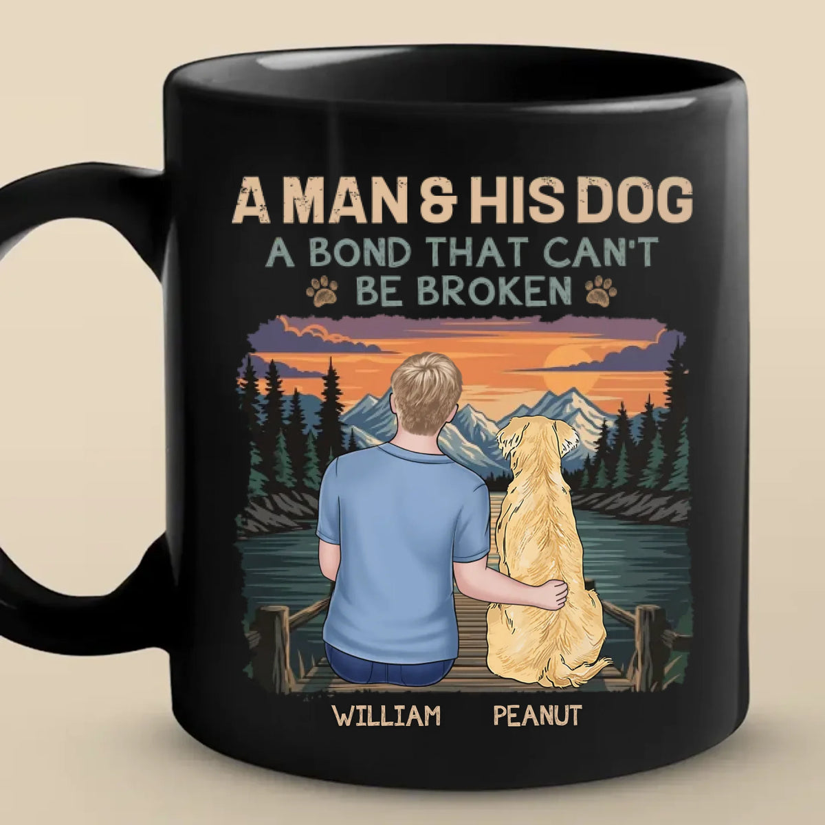 Custom Black Mug - Personalized Birthday Gifts For Dog Lovers, Dog Dad And Mom - Proof Life Needs Dogs