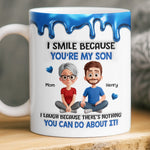 Custom 3D Inflated Effect Printed Mug - Personalized Birthday Gifts For Mom, Dad, Daughter, Son - Forever Starts With Family