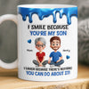 Custom 3D Inflated Effect Printed Mug - Personalized Birthday Gifts For Mom, Dad, Daughter, Son - Forever Starts With Family