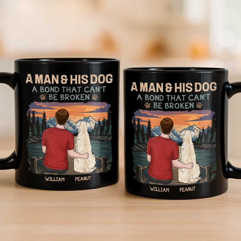 Custom Black Mug - Personalized Birthday Gifts For Dog Lovers, Dog Dad And Mom - Proof Life Needs Dogs