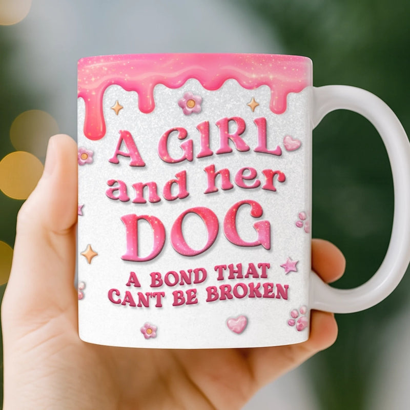 Custom 3D Inflated Effect Printed Mug - Personalized Birthday Gifts For Dog Lovers, Dog Dad And Mom - More Than Pets, More Than Family