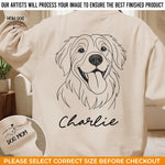 Custom Photo Unisex Sweatshirt, Hoodie With Design On Sleeve - Personalized Birthday Gifts For Dog Lovers, Dog Dad And Mom - Forever My Fur Baby