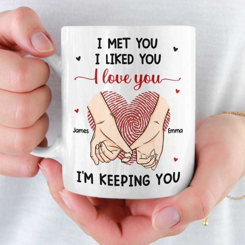 Custom Mug - Personalized Anniversary Wedding Gifts For Husband And Wife, Him And Her - You Are My Safe Place