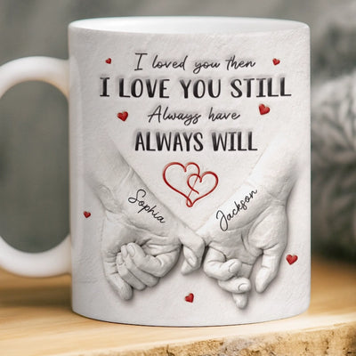 Custom 3D Inflated Effect Printed Mug - Personalized Anniversary Wedding Gifts For Husband And Wife, Him And Her - Love Grows Stronger With Us