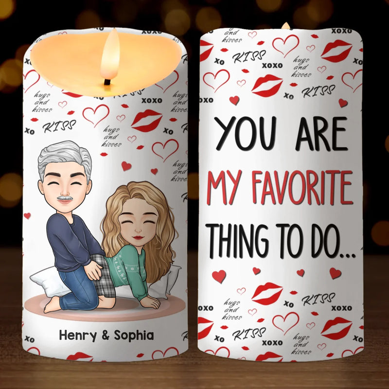 You’re The Best Part Of My Every Day - Couple Personalized Custom LED Candle - Gift For Husband Wife, Anniversary