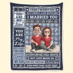 Custom Name Romantic Couple Gifts - Personalized Blanket