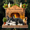 Custom First Christmas Acrylic Ornament - Personalized Christmas Birthday Gifts For Dog Lovers, Dog Dad And Mom - Pawsitively Loved This Christmas