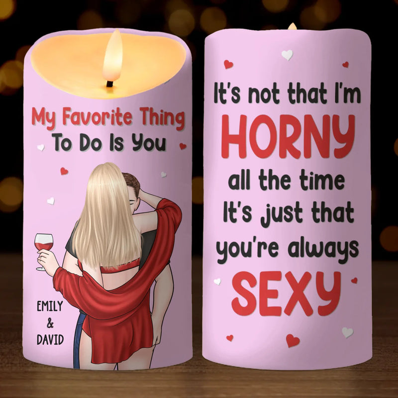 Where There Is Love, There Is Life - Couple Personalized Custom LED Candle - Gift For Husband Wife, Anniversary