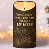 Her Hands Held My World - Family Personalized Custom LED Candle - Gift For Mom, Daughter