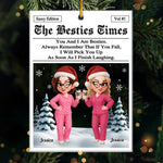 Custom Name Christmas Bestie Gifts for Women - Personalized Ornament
