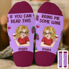 Custom Crew Socks - Personalized Birthday Gifts For Besties, Sisters, BFF, Family, Yourself - Happy Feet Happy Heart