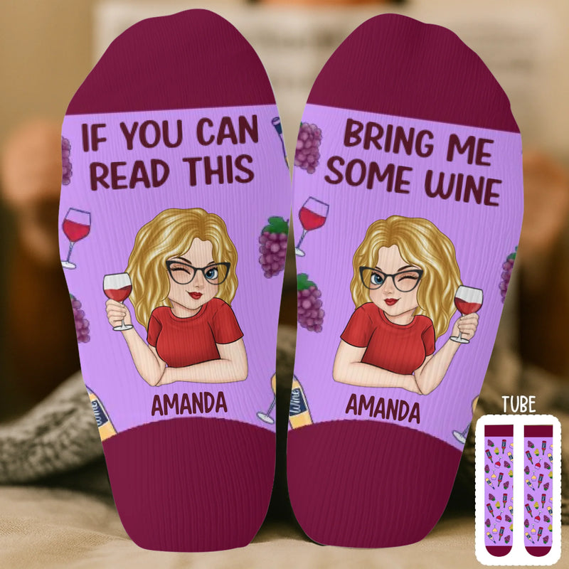 Custom Crew Socks - Personalized Birthday Gifts For Besties, Sisters, BFF, Family, Yourself - Happy Feet Happy Heart