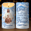 Custom Photo A Life That Touches Others Goes On Forever - Memorial Personalized Custom LED Candle - Sympathy Gift, Christmas Gift For Family Members