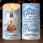 Custom Photo A Life That Touches Others Goes On Forever - Memorial Personalized Custom LED Candle - Sympathy Gift, Christmas Gift For Family Members