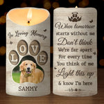 Custom Photo Forever Missed - Memorial Personalized Custom LED Candle - Sympathy Gift, Christmas Gift, New Arrival Gift For Cat Lovers, Pet Lovers