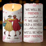 Custom Name Friendship Gifts for Best Friends - Personalized LED Candle