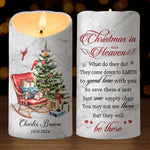 Feeling The Spirit Of Our Loved Ones Around Us - Memorial Personalized Custom LED Candle - Sympathy Gift, Christmas Gift For Family